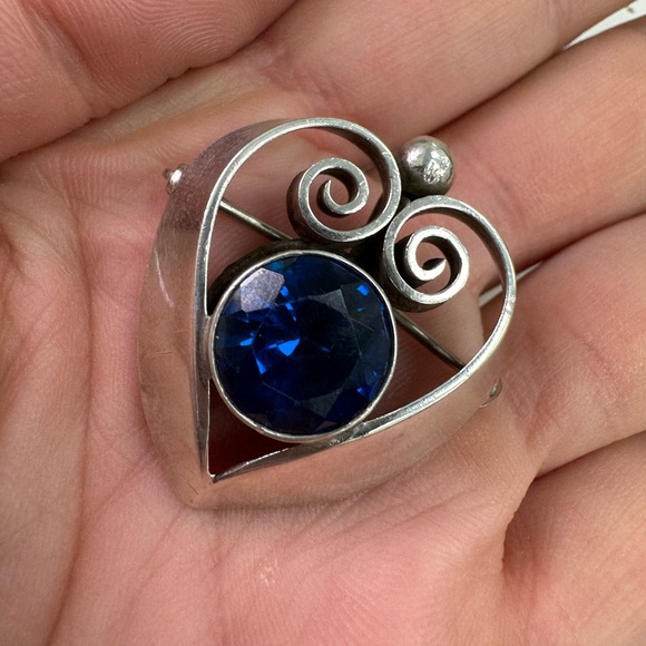 Stunning Authentic KALO Sterling silver signed pin brooch pendant necklace - Picture 5 of 16